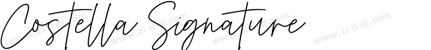 Costella Signature 语字体转换